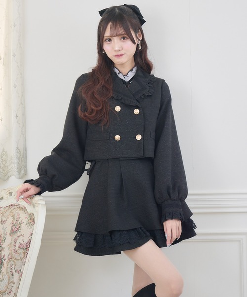 couture BY ROJITA(クチュールバイロジータ)の「【セットアップ対応】ツイードスカパン(スカート・レディース・ベージュ/マルチ/ブラック・FREE)」の6枚目の写真