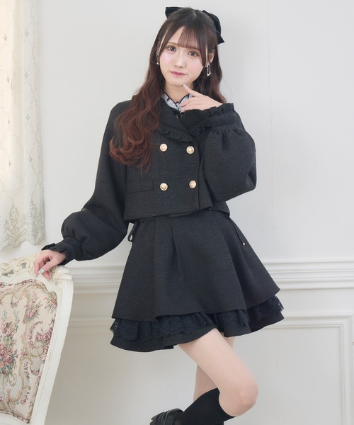 couture BY ROJITA(クチュールバイロジータ)の「【セットアップ対応】ツイードスカパン(スカート・レディース・ベージュ/マルチ/ブラック・FREE)」の7枚目の写真