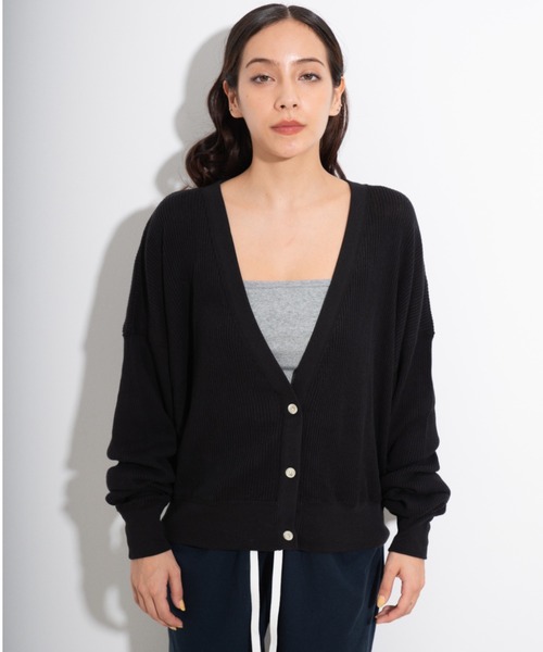 CAROUSE LAMBRA（ケラウズランブラ）の「LOOSE V CD（カーディガン/ボレロ・レディース・ピンク/ブラック・FREE）」の6枚目の写真