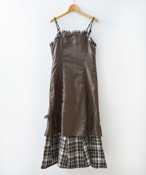 MAJESTIC LEGON(マジェスティックレゴン)の「チェックマーメイドキャミワンピース(ワンピース・レディース・ブラウン系その他2・MEDIUM)」の13枚目の写真