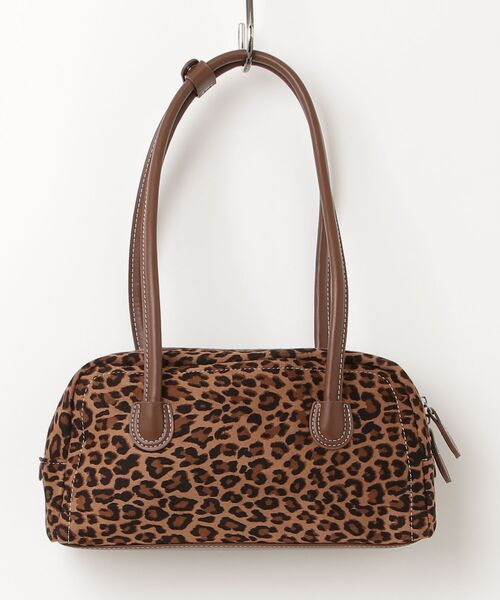 tinkerend（ティンカーエンド）の「Stitch Leopard Print Boston Bag / スティッチ レオパードプリント ボストンバッグ（ハンドバッグ・レディース・ブラウン・FREE）」の8枚目の写真
