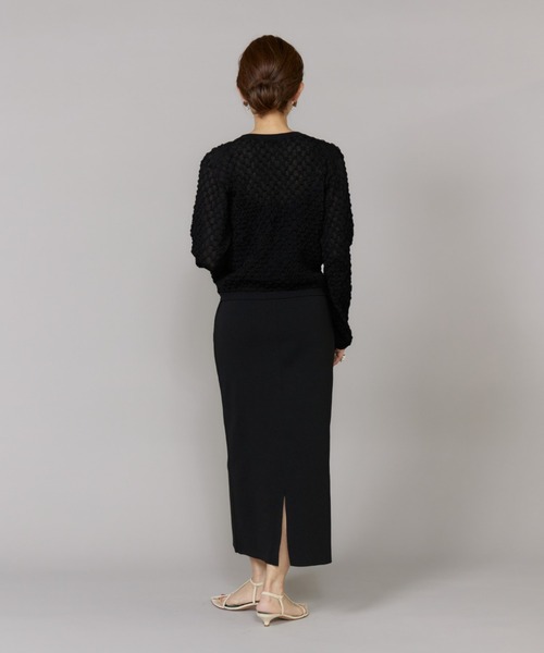 LE SOUK(ルスーク)の「ジャカードニットプルオーバー(ニット/セーター・レディース・グリーン系その他/ブラック・フリー)」の5枚目の写真