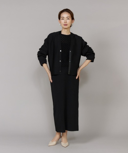 LE SOUK(ルスーク)の「ジャカードニットプルオーバー(ニット/セーター・レディース・グリーン系その他/ブラック・フリー)」の7枚目の写真