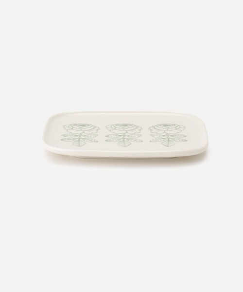 marimekko(マリメッコ)の「Vihkiruusu / Plate 15x12cm(食器・レディース・ライトグリーン・FREE)」の2枚目の写真