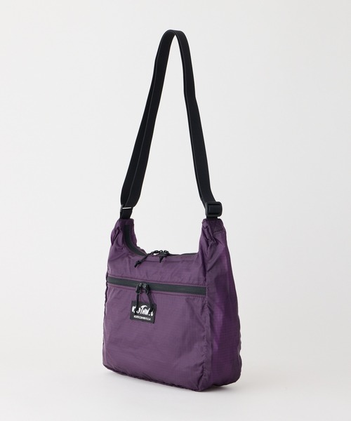 WILD THINGS（ワイルドシングス）の「500mlペットボトル収納可能【WILD THINGS】LIGHT SHOULDER BAG 超軽量 リップストップナイロン  ショルダーバッグ（ショルダーバッグ・レディース・カーキ系/ブラック/クリアブラウン/ターコイズブルー/パープル系/パープル/イエロー×ブラック・ONE SIZE）」の18枚目の写真