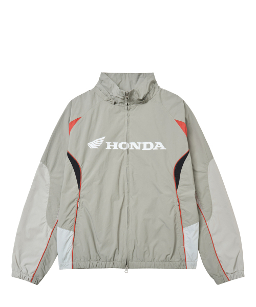 PHYPS MOTORCYCLE（フィップスモーターサイクル）の「Nylon 2Way Track Windbreaker Greige（ナイロンジャケット・レディース・その他・SMALL/MEDIUM/LARGE/X-LARGE）」の2枚目の写真