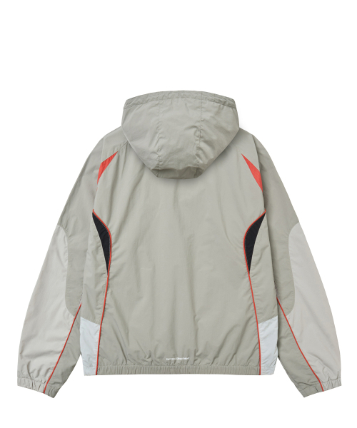 PHYPS MOTORCYCLE（フィップスモーターサイクル）の「Nylon 2Way Track Windbreaker Greige（ナイロンジャケット・レディース・その他・SMALL/MEDIUM/LARGE/X-LARGE）」の3枚目の写真