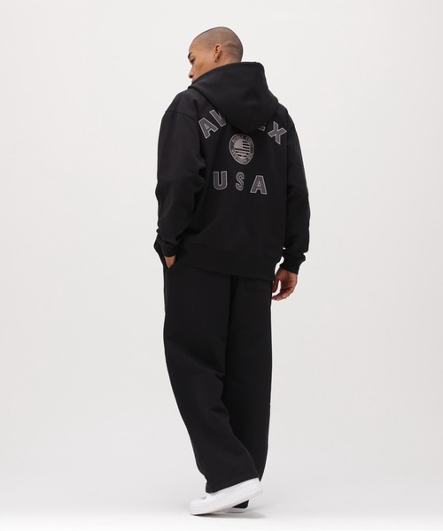 AVIREX(アヴィレックス)の「《直営店限定》VARSITY FLAG ZIP PARKA / バーシティー フラッグ ジップ パーカー / AVIREX / アヴィレックス(パーカー・メンズ・ブラック/オフホワイト・XX-LARGE/X-LARGE/LARGE/MEDIUM)」の7枚目の写真