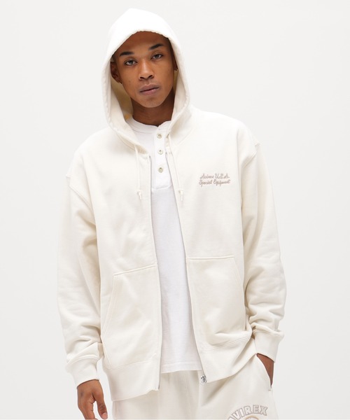 AVIREX(アヴィレックス)の「《直営店限定》VARSITY FLAG ZIP PARKA / バーシティー フラッグ ジップ パーカー / AVIREX / アヴィレックス(パーカー・メンズ・ブラック/オフホワイト・XX-LARGE/X-LARGE/LARGE/MEDIUM)」の18枚目の写真