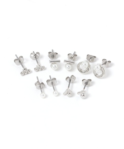 LAKOLE（ラコレ）の「ファインパールピアス10点セット / 656195（ピアス（両耳用）・レディース・その他2/その他1・FREE）」の2枚目の写真