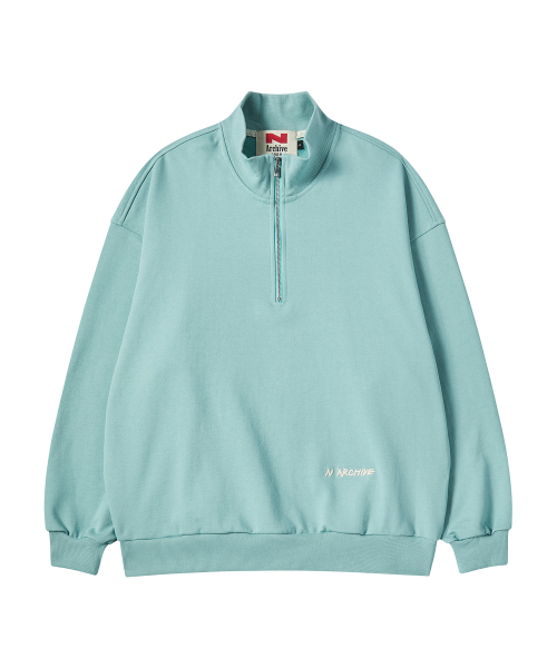 Beyond Closet（-）の「[COLLECTION LINE] プレミアムユニフォームハーフジップTシャツストーングリーン（スウェット・メンズ・その他・MEDIUM/LARGE）」の2枚目の写真
