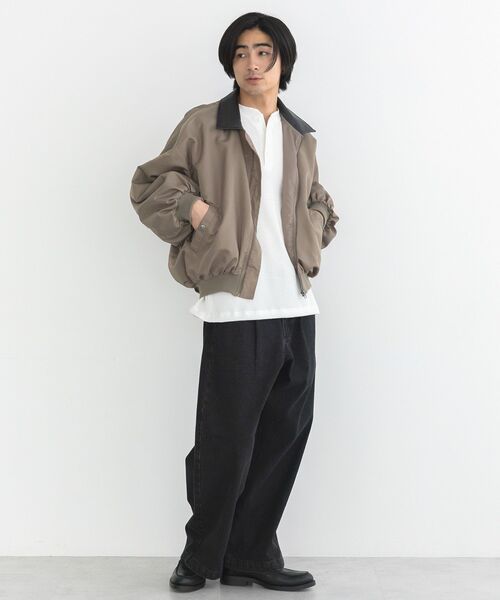 CRAFT STANDARD BOUTIQUE（クラフトスタンダードブティック）の「【抗菌防臭】ヘンリーネックサーマルロンT（Tシャツ/カットソー・メンズ・ホワイト/チャコールグレー/ブラック・M/L）」の8枚目の写真