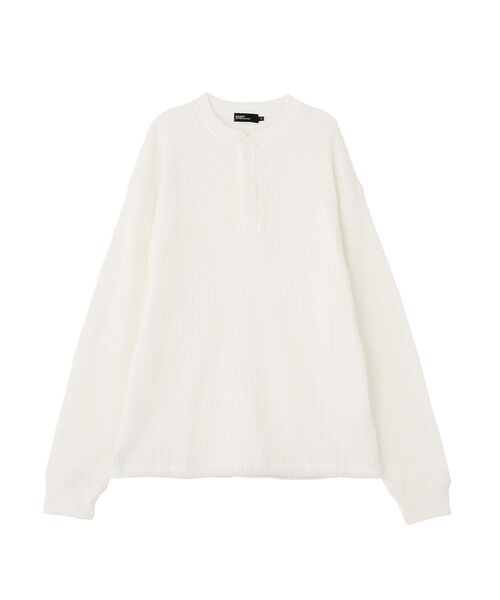 CRAFT STANDARD BOUTIQUE（クラフトスタンダードブティック）の「【抗菌防臭】ヘンリーネックサーマルロンT（Tシャツ/カットソー・メンズ・ホワイト/チャコールグレー/ブラック・M/L）」の15枚目の写真