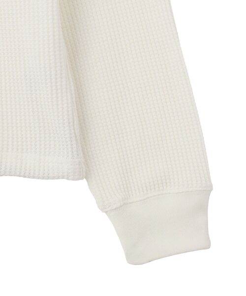 CRAFT STANDARD BOUTIQUE（クラフトスタンダードブティック）の「【抗菌防臭】ヘンリーネックサーマルロンT（Tシャツ/カットソー・メンズ・ホワイト/チャコールグレー/ブラック・M/L）」の18枚目の写真