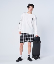 FLASH PACKER（フラッシュパッカー）の「FLASH PACKER フラッシュパッカー / 26春夏新作 セットアップ対応 リラックスシルエット オンブレチェック イージーショートパンツ //// XNHP-UK EASY（その他パンツ）」