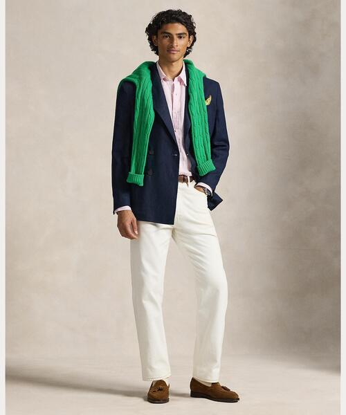 POLO RALPH LAUREN(ポロ ラルフ ローレン)の「クラシック フィット ストライプド リネン シャツ(シャツ/ブラウス・メンズ・ピンク・M/L/XL/XS/S)」の5枚目の写真