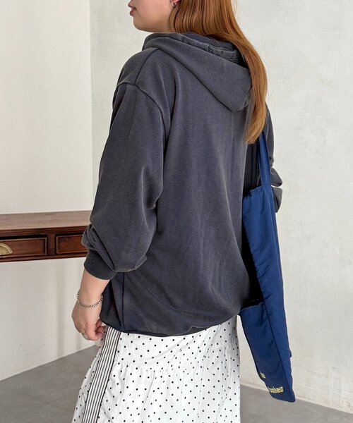 U.S. POLO ASSN.(ユーエスポロアッスン)の「【U.S. POLO ASSN.】裏毛パウダージップパーカー(パーカー・レディース・ブラック/ベージュ/ネイビー/グリーン・FREE)」の6枚目の写真