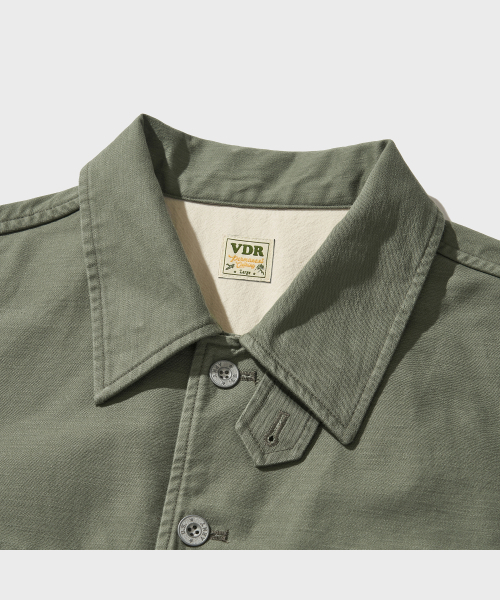 VDR（ブイディアール）の「BACK SATEEN HUNTING JACKET [Swamp Green]（ミリタリージャケット・メンズ・その他・MEDIUM/LARGE/X-LARGE）」の3枚目の写真