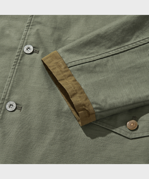 VDR（ブイディアール）の「BACK SATEEN HUNTING JACKET [Swamp Green]（ミリタリージャケット・メンズ・その他・MEDIUM/LARGE/X-LARGE）」の7枚目の写真