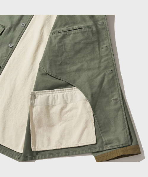VDR（ブイディアール）の「BACK SATEEN HUNTING JACKET [Swamp Green]（ミリタリージャケット・メンズ・その他・MEDIUM/LARGE/X-LARGE）」の10枚目の写真