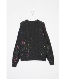 DISCOVERED（ディスカバード）の「DISCOVERED CABLE PAINT KNIT（ニット/セーター）」