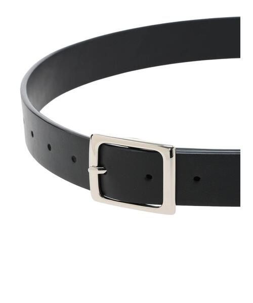 Samansa Mos2(サマンサ モスモス)の「スクエアバックルベルト(ベルト・レディース・ブラック/ダークブラウン・F)」の4枚目の写真