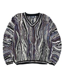 VINTAGE | 【USED】90’s DOMENIC SACCO コットンニット 3D編みセーター(ニット/セーター)