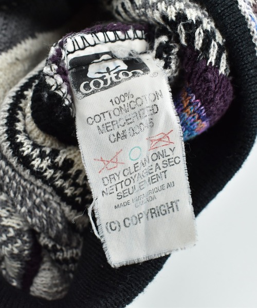 VINTAGE（ヴィンテージ）の「【USED】90’s DOMENIC SACCO コットンニット 3D編みセーター（ニット/セーター・メンズ・マルチ・LARGE）」の5枚目の写真