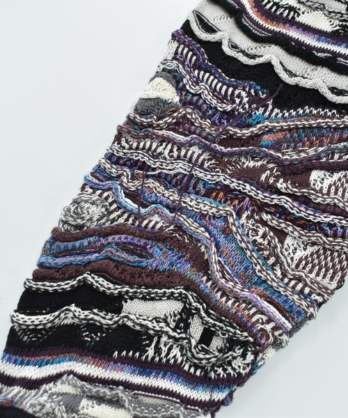 VINTAGE（ヴィンテージ）の「【USED】90’s DOMENIC SACCO コットンニット 3D編みセーター（ニット/セーター・メンズ・マルチ・LARGE）」の6枚目の写真