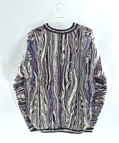 VINTAGE（ヴィンテージ）の「【USED】90’s DOMENIC SACCO コットンニット 3D編みセーター（ニット/セーター・メンズ・マルチ・LARGE）」の10枚目の写真