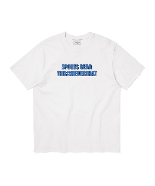 thisisneverthat(ディスイズネバーザット)の「SPORTS GEAR Tee(Tシャツ/カットソー・メンズ・レッド/ホワイト・L/M/S/XL)」の1枚目の写真