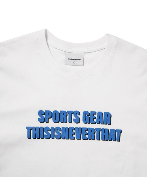 thisisneverthat(ディスイズネバーザット)の「SPORTS GEAR Tee(Tシャツ/カットソー・メンズ・レッド/ホワイト・L/M/S/XL)」の3枚目の写真