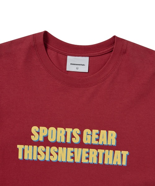thisisneverthat(ディスイズネバーザット)の「SPORTS GEAR Tee(Tシャツ/カットソー・メンズ・レッド/ホワイト・L/M/S/XL)」の5枚目の写真