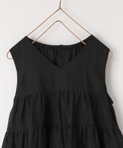 LOWRYS FARM(ローリーズファーム)の「ボイルティアードワンピース 664895(ワンピース・キッズ・オフホワイト/ブルー/ブラック/グリーン/パープル・110cm/120cm/130cm/140cm/150cm)」の7枚目の写真