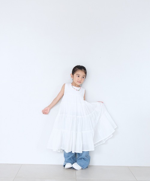 LOWRYS FARM(ローリーズファーム)の「ボイルティアードワンピース 664895(ワンピース・キッズ・オフホワイト/ブルー/ブラック/グリーン/パープル・110cm/120cm/130cm/140cm/150cm)」の22枚目の写真