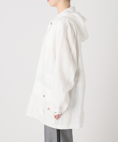 JOURNAL STANDARD（ジャーナルスタンダード）の「別注【MIKA KASAI】 hunting jacket（その他アウター・レディース・オレンジ系その他/ホワイト・FREE）」の4枚目の写真