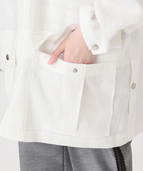 JOURNAL STANDARD（ジャーナルスタンダード）の「別注【MIKA KASAI】 hunting jacket（その他アウター・レディース・オレンジ系その他/ホワイト・FREE）」の15枚目の写真