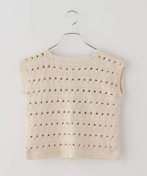SEEALL/シーオールCROCHET TIED TOP（ニット/セーター）｜FRAMeWORK