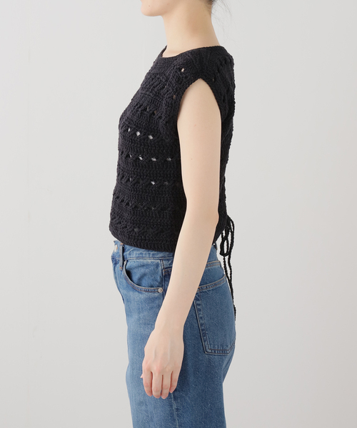 Plage 【SEEALL/シーオール】 TOP ニットキャミソール SEEALL/シーオール HAND KNITTED ONE SHOULDER トップス（キャミソール