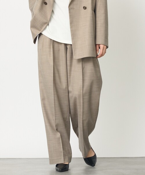 abahouse mavie（アバハウスマヴィ）の「ﾒﾗﾝｼﾞﾂｨﾙﾀｯｸｽﾗｯｸｽ（その他パンツ・レディース・ダークベージュ/ブラック・36/38/40）」の9枚目の写真