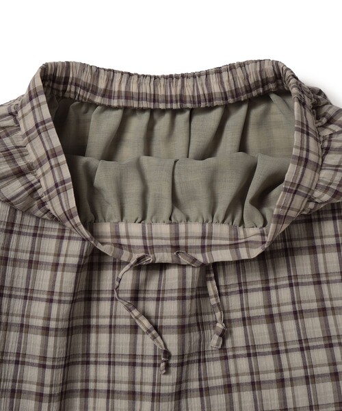 BEAMS BOY(ビームスボーイ)の「ボーイ チェック ティアード(スカート・レディース・ベージュ/サックスブルー・ONE SIZE)」の14枚目の写真
