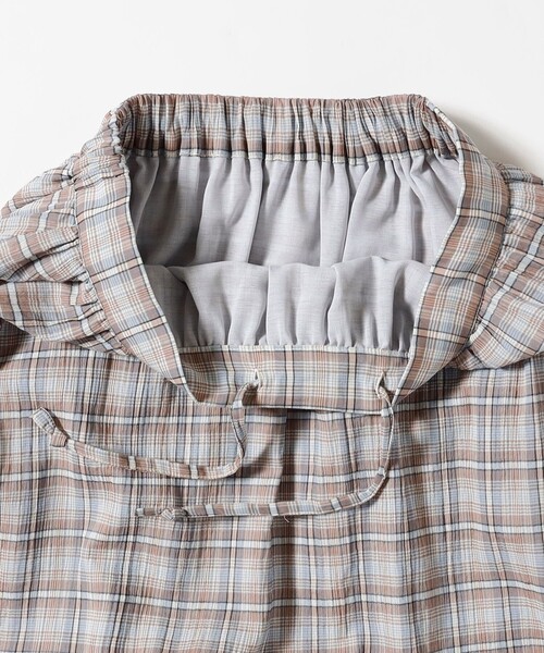 BEAMS BOY(ビームスボーイ)の「ボーイ チェック ティアード(スカート・レディース・ベージュ/サックスブルー・ONE SIZE)」の21枚目の写真