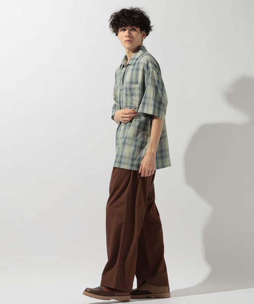 niko and...（ニコアンド）の「リバーシブルスキッパーシャツ（シャツ/ブラウス・メンズ・グリーン/サックスブルー/ブラック・LARGE/MEDIUM）」の6枚目の写真