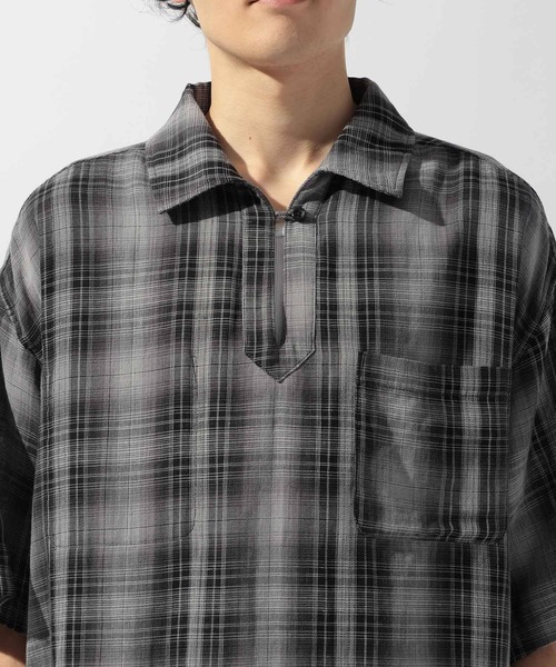 niko and...（ニコアンド）の「リバーシブルスキッパーシャツ（シャツ/ブラウス・メンズ・グリーン/サックスブルー/ブラック・LARGE/MEDIUM）」の12枚目の写真