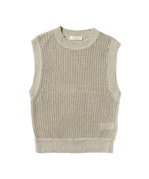 Demi-Luxe BEAMS(デミルクス ビームス)の「リネン 畦 ニットベスト(ニット/セーター・レディース・ベージュ/ブラウン・ONE SIZE)」の13枚目の写真