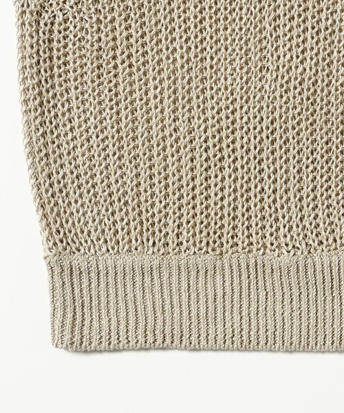 Demi-Luxe BEAMS(デミルクス ビームス)の「リネン 畦 ニットベスト(ニット/セーター・レディース・ベージュ/ブラウン・ONE SIZE)」の15枚目の写真