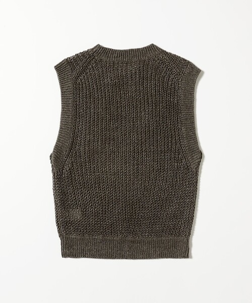 Demi-Luxe BEAMS(デミルクス ビームス)の「リネン 畦 ニットベスト(ニット/セーター・レディース・ベージュ/ブラウン・ONE SIZE)」の20枚目の写真