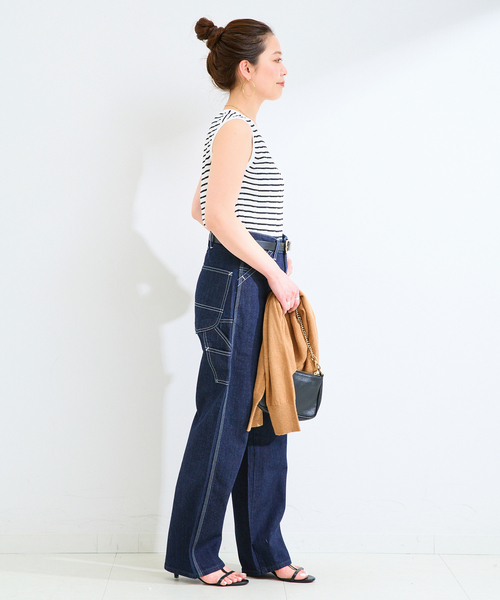 B.C STOCK(ベーセーストック)の「手洗い可 / UVcare / add Function ニットタンクトップ(ニット/セーター・レディース・ブラック/レッド/ブラウン/ホワイト・FREE)」の12枚目の写真