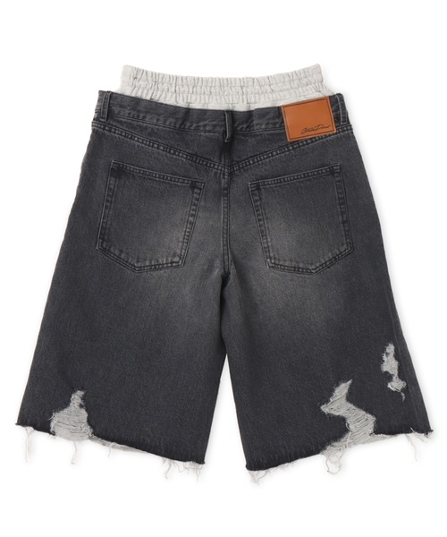 atmos pink(アトモスピンク)の「atmos pink Layered Denim Half Pants / アトモス ピンク レイヤード デニム ハーフ パンツ(その他パンツ・レディース・ブルー/ブラック/ベージュ・S/M)」の8枚目の写真
