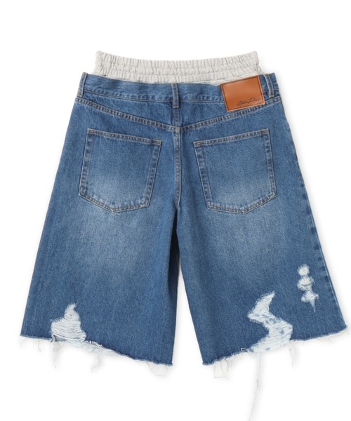 atmos pink(アトモスピンク)の「atmos pink Layered Denim Half Pants / アトモス ピンク レイヤード デニム ハーフ パンツ(その他パンツ・レディース・ブルー/ブラック/ベージュ・S/M)」の12枚目の写真
